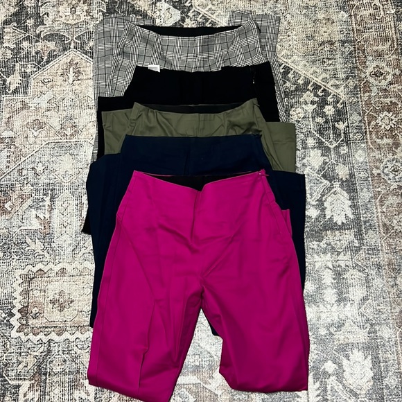 Old Navy Pants - Five pair of Old Navy side zip elastic waist pants size 4